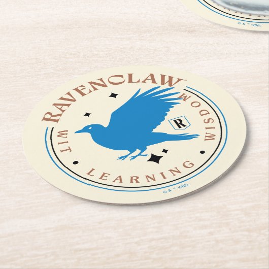 RAVENCLAW™ Blue Eagle House Pride Abzeichen Runder Pappuntersetzer (Angewinkelt)