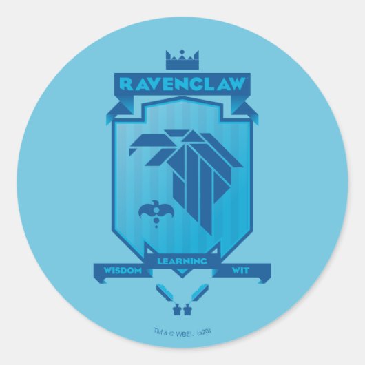 RAVENCLAW™ Crest Runder Aufkleber (Vorderseite)