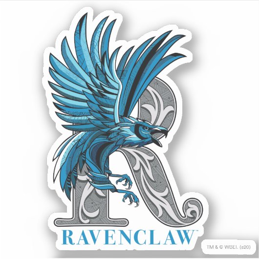 RAVENCLAW™ Crosshatched Emblem Aufkleber (Vorderseite)