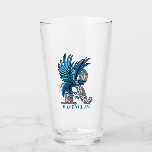 RAVENCLAW™ Crosshatched Emblem Glas (Vorderseite)