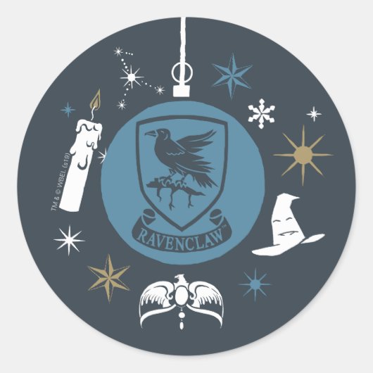 RAVENCLAW™ Holiday Bauble Graphic Runder Aufkleber (Vorderseite)