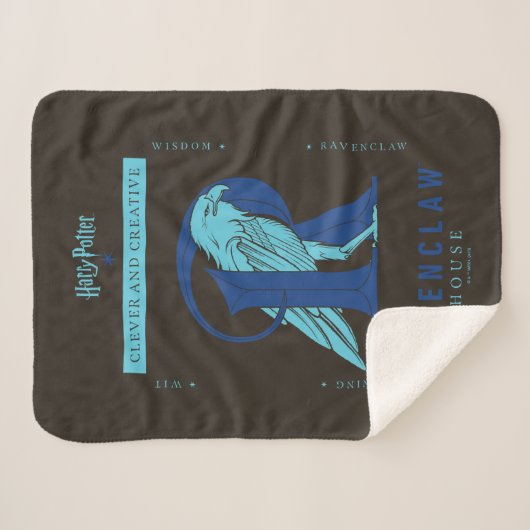 RAVENCLAW™ House Clever and Creative Sherpadecke (Vorderseite (Horizontal))