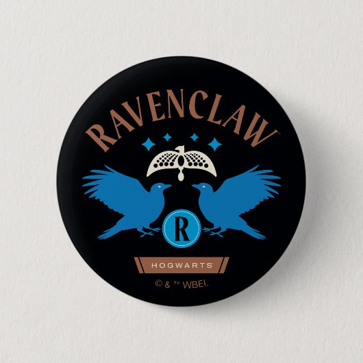 RAVENCLAW™ House Double Eagle Diadem Graphic Button (Vorderseite)