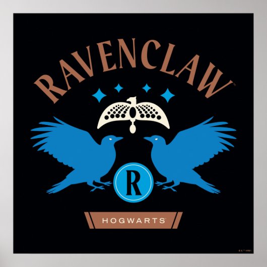 RAVENCLAW™ House Double Eagle Diadem Graphic Poster (Vorne)