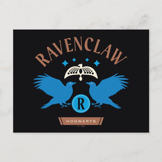 RAVENCLAW™ House Double Eagle Diadem Graphic Postkarte (Vorderseite)