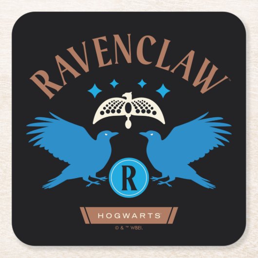 RAVENCLAW™ House Double Eagle Diadem Graphic Rechteckiger Pappuntersetzer (Vorderseite)