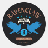 RAVENCLAW™ House Double Eagle Diadem Graphic Runder Aufkleber (Vorderseite)