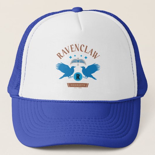 RAVENCLAW™ House Double Eagle Diadem Graphic Truckerkappe (Vorderseite)