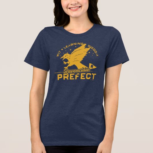RAVENCLAW™ Präfektes Abzeichen Tri-Blend Shirt (Vorderseite)