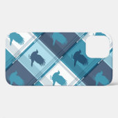 RAVENCLAW™ Tartan Kariertes Muster Case-Mate iPhone Hülle (Rückseite (Horizontal))