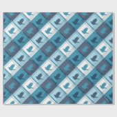 RAVENCLAW™ Tartan Kariertes Muster Geschenkpapier (Flach)