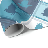 RAVENCLAW™ Tartan Kariertes Muster Geschenkpapier (Rolleneckpunkt)