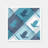 RAVENCLAW™ Tartan Kariertes Muster Serviette (Vorderseite)