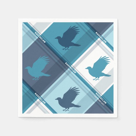 RAVENCLAW™ Tartan Kariertes Muster Serviette (Vorderseite)