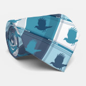 RAVENCLAW™ Tartan Plaid Pattern Krawatte (Gerollt)