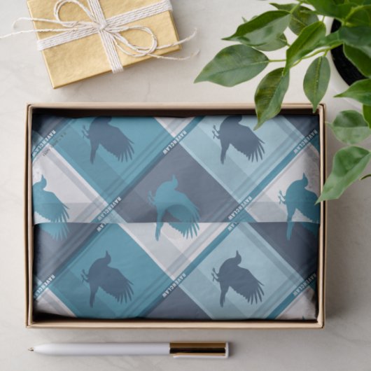 RAVENCLAW™ Tartan Plaid Pattern Seidenpapier (Geschenk)