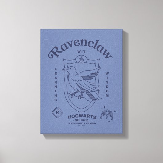 RAVENCLAW™ Wit Learning Wisdom Crest Leinwanddruck (Vorderseite)