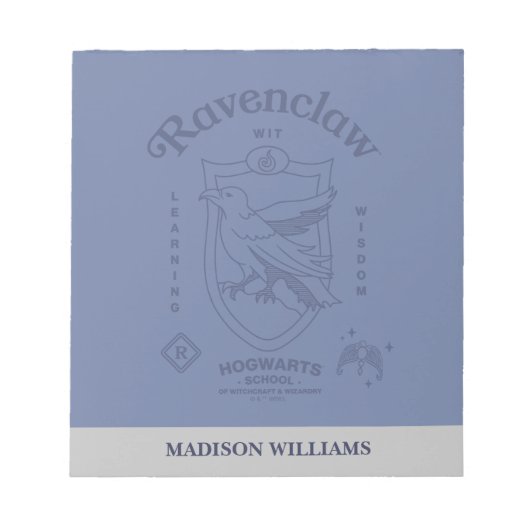 RAVENCLAW™ Wit Learning Wisdom Crest Notizblock (Vorderseite)