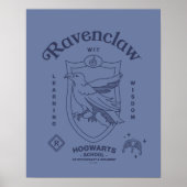 RAVENCLAW™ Wit Learning Wisdom Crest Poster (Vorne)