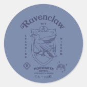 RAVENCLAW™ Wit Learning Wisdom Crest Runder Aufkleber (Vorderseite)