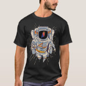 Ravencoin Astronaut zum Mond T-Shirt (Vorderseite)