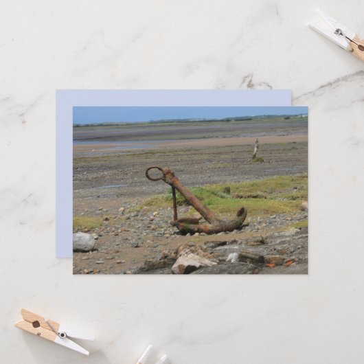 Ravenglass Harbour - Lake District Flat Card Karte (Vorderseite/Rückseite Beispiel)