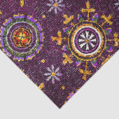 RAVENNA BYZANTINE MOSAIC LILA BLAUE STARRY NACHT SEIDENPAPIER (Detail)