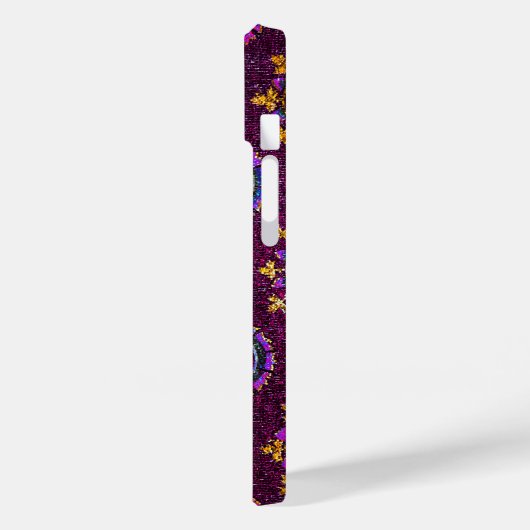 RAVENNA BYZANTINE MOSAICS, STAR, LILA STARRNENNACH Case-Mate iPhone HÜLLE (Rückseite / Links)