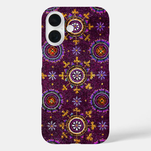RAVENNA BYZANTINE MOSAICS, STAR, LILA STARRNENNACH Case-Mate iPhone HÜLLE (Rückseite)