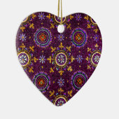 RAVENNA BYZANTINE MOSAICS, STAR, LILA STARRNENNACH KERAMIK ORNAMENT (Rechts)