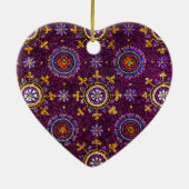 RAVENNA BYZANTINE MOSAICS, STAR, LILA STARRNENNACH KERAMIK ORNAMENT (Hinten)