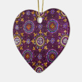 RAVENNA BYZANTINE MOSAICS, STAR, LILA STARRNENNACH KERAMIK ORNAMENT (Links)