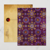 RAVENNA BYZANTINE MOSAICS, STAR, LILA STARRNENNACH POSTKARTE (Vorne/Hinten)