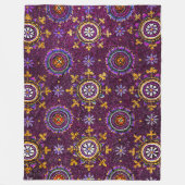 RAVENNA BYZANTINE MOSAICS, STAR LILA STARRY NIGHT FLEECEDECKE (Vorderseite)