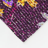 RAVENNA BYZANTINE MOSAICS, STAR LILA STARRY NIGHT FLEECEDECKE (Ecke)