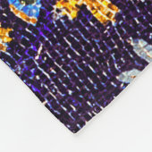 RAVENNA BYZANTINE MOSAICS, STERNE, BLAUE STARRY NI FLEECEDECKE (Ecke)