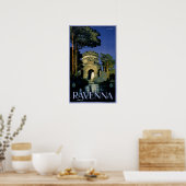 Ravenna Italia Vintage Reiseplaner restauriert Poster (Küche)
