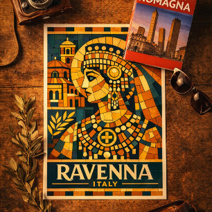 Ravenna Italien Byzantinische Kaiserin Mosaik Post Poster