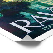 Ravenna Italien Jahrgang Reise Poster (Ecke)