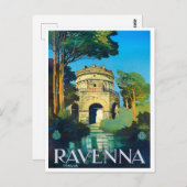 Ravenna Italien Jahrgang Reise Postkarte (Vorne/Hinten)