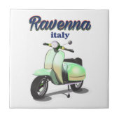 Ravenna Italien Jahrgang Reisen Plakat Fliese (Vorderseite)
