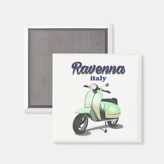 Ravenna Italien Jahrgang Reisen Plakat Magnet (Vorderseite/Rückseite)