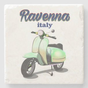 Ravenna Italien Jahrgang Reisen Plakat Steinuntersetzer