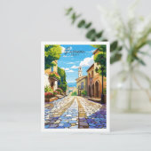 Ravenna Italien Vintage Illustration Postkarte (Stehend Vorderseite)