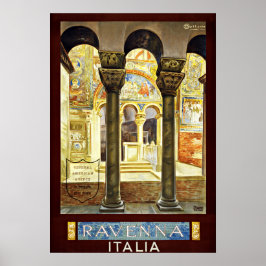 Ravenna Italien Vintage Travel Poster