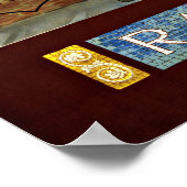 Ravenna Italien Vintage Travel Poster (Ecke)