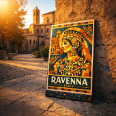 Ravenna Italy Byzantine Empress Mosaic Poster