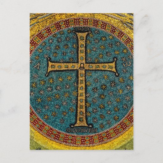 Ravenna Mosaic Cross Postkarte (Vorderseite)