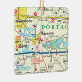 Ravenna Ohio Karte Keramikornament (Rechts)