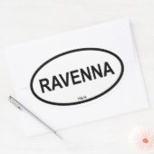 RAVENNA OVALER AUFKLEBER (Umschlag)